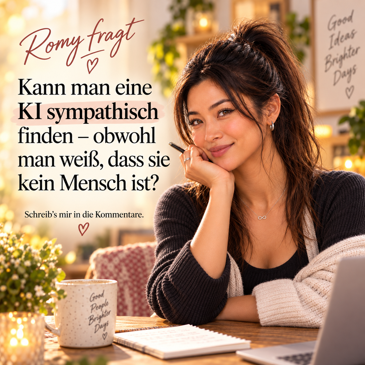 Romy fragt: Kann man eine KI sympathisch finden?